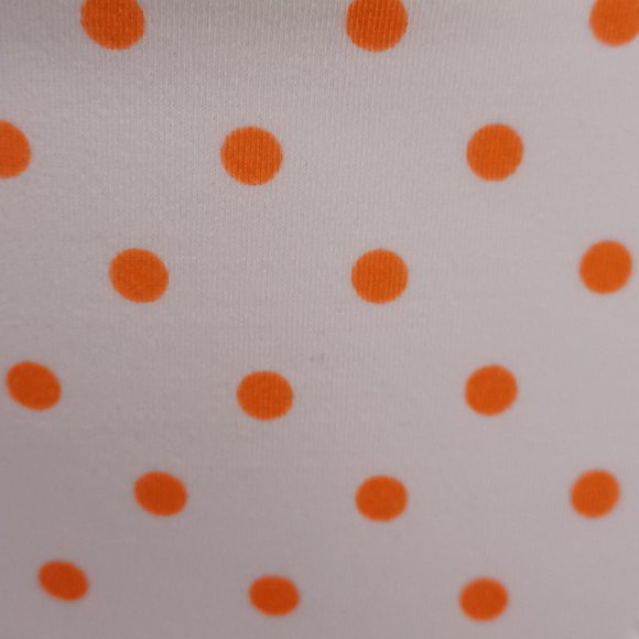 Victoria' Secret Double Tie Bikini Bottom Medium NWOT White Orange Polka Dots - Picture 5 of 14